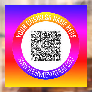 Pour Fenêtre Texte de code QR personnalisé Autocollant de fenêt