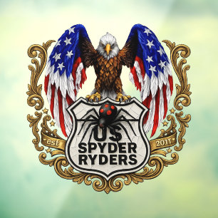 Pour Fenêtre US Spyder Ryders - Autocollant Aigle
