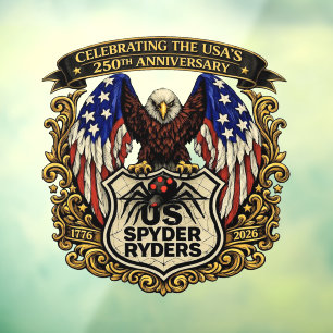 Pour Fenêtre US Spyder Ryders - Autocollant Aigle USA250