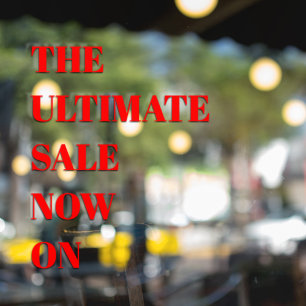 Pour Fenêtre Vente de vitrine de magasin moderne autocollant de