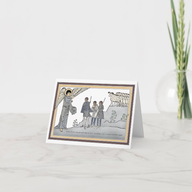 Pour Fêtes Annuelles Annonciation aux Cartes de Noël des bergers (Devant)