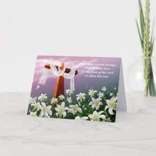 Pour Fêtes Annuelles Bénédiction de Pâques. Cartes religieuses chrétien