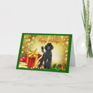 Pour Fêtes Annuelles Cadeaux de cartes de Noël de caniche