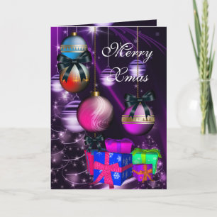 Pour Fêtes Annuelles Cartes Boîtes Cadeaux De Noël Card Merry Xmas Boul