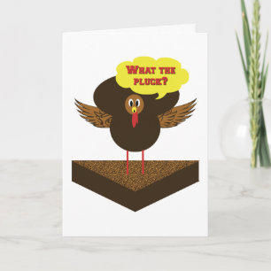 Pour Fêtes Annuelles Cartes d'action de grâce amusantes - dindes parlan