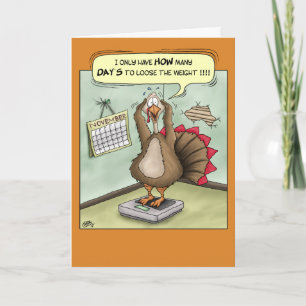 Pour Fêtes Annuelles Cartes d'Action de Grâce Drôle : Stuffé
