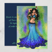 Cartes d'anniversaire de la danseuse du ventre