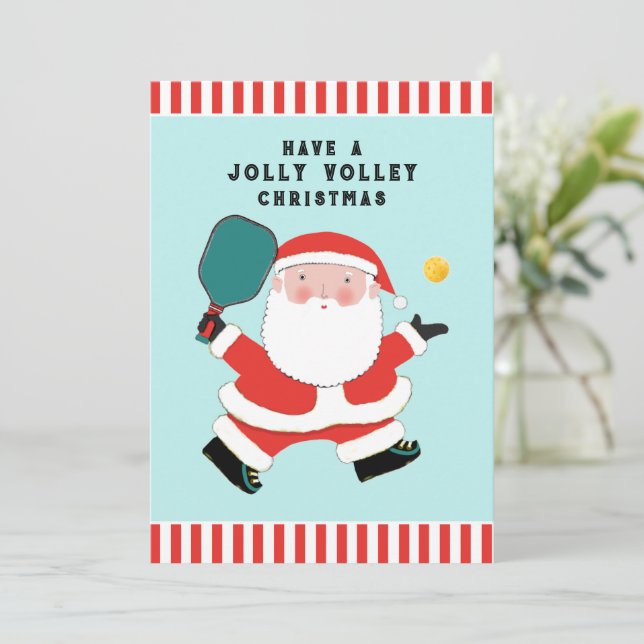 Pour Fêtes Annuelles Cartes de fin de année de Noël uniques de Pickleba (Debout devant)