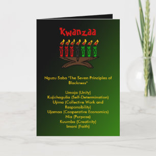 Pour Fêtes Annuelles Cartes de Kwanzaa