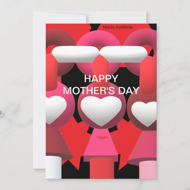 Pour Fêtes Annuelles Cartes de la fête des mères (Devant)