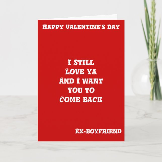 Pour Fêtes Annuelles Cartes de la Saint-Valentin (Devant)