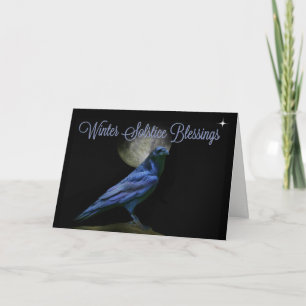 Pour Fêtes Annuelles Cartes de lune corbeau corneille bénédictions sols