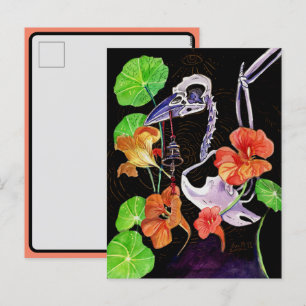 Pour Fêtes Annuelles Cartes de mémoire Vibes d'automne Squelette de Cor