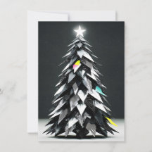 Cartes de Noël abstraites uniques