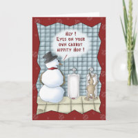 Cartes de Noël amusantes : Vie privée S'il vous pl