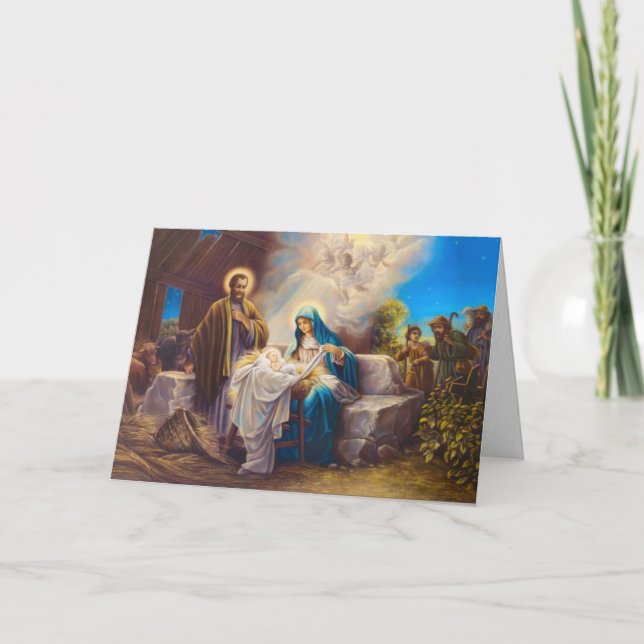 Pour Fêtes Annuelles Cartes de Noël | Avent Novena Noël 1 (Devant)