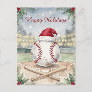 Pour Fêtes Annuelles Cartes de Noël de baseball de vacances