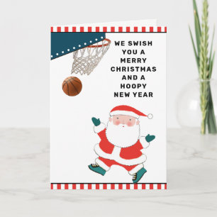 Pour Fêtes Annuelles Cartes de Noël de basketball