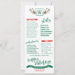 Pour Fêtes Annuelles Cartes de Noël de Bilan de l'Année avec Photos