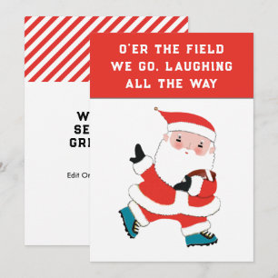 Pour Fêtes Annuelles Cartes de Noël de football