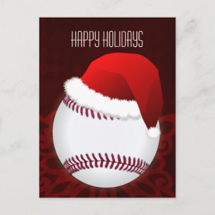 Pour Fêtes Annuelles Cartes de Noël de joueur de baseball