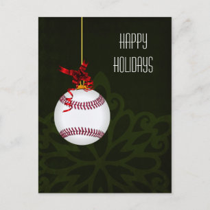 Pour Fêtes Annuelles Cartes de Noël de joueur de baseball