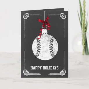 Pour Fêtes Annuelles Cartes de Noël de joueur de baseball sur tableau n