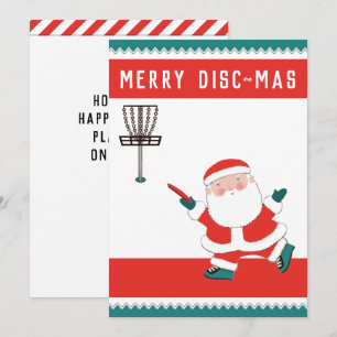 Pour Fêtes Annuelles Cartes de Noël de vacances de golf sur disque