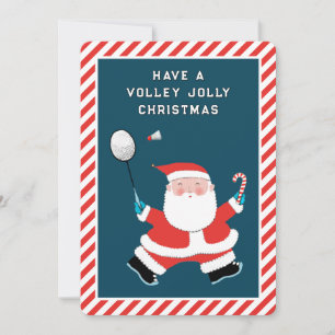 Pour Fêtes Annuelles Cartes de Noël drôles de badminton