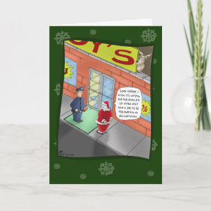 Pour Fêtes Annuelles Cartes de Noël drôles : Entrée par effraction