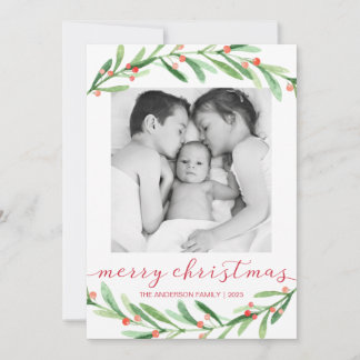 Pour Fêtes Annuelles Cartes de Noël en rouge et vert
