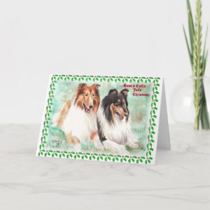 Pour Fêtes Annuelles Cartes de Noël gaies de colley