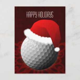 Pour Fêtes Annuelles cartes de Noël golfeur