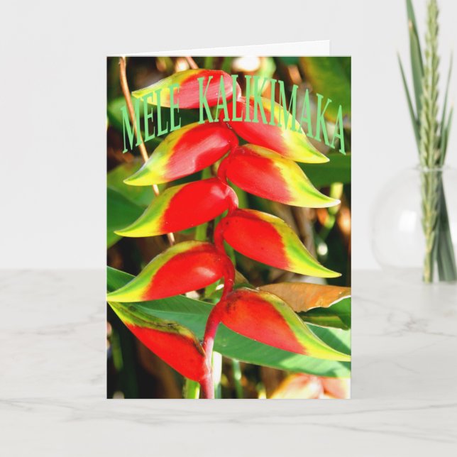 Pour Fêtes Annuelles Cartes de Noël hawaïennes (Devant)
