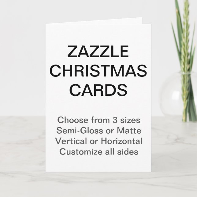 Pour Fêtes Annuelles Cartes de Noël personnalisées (Devant)