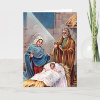 Pour Fêtes Annuelles Cartes de Noël religieuses | Nativité 5