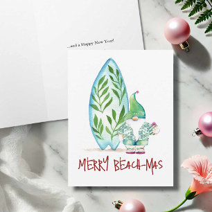 Pour Fêtes Annuelles Cartes de Noël Tropical Plage non photo