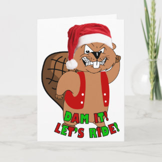 Pour Fêtes Annuelles Cartes de Noël Wild Beavers