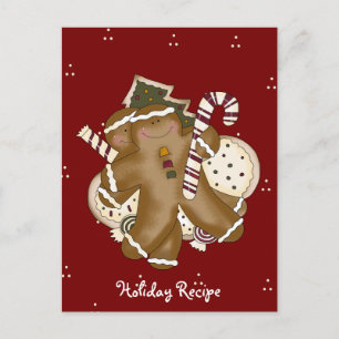 Pour Fêtes Annuelles Cartes de recettes de vacances