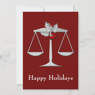 Pour Fêtes Annuelles Cartes de vacances juridiques, profession d'avocat