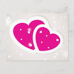 Pour Fêtes Annuelles Cartes de Valentines avec deux coeurs