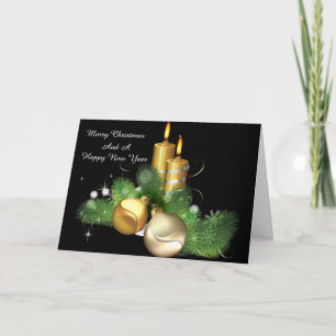 Pour Fêtes Annuelles Cartes de voeux Centerpiece bougie