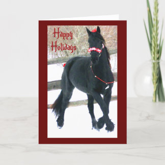 Pour Fêtes Annuelles Cartes de voeux de cheval de vacances