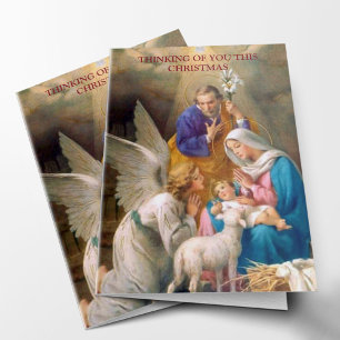 Pour Fêtes Annuelles Cartes de vœux de Noël avec condoléances   Pensées