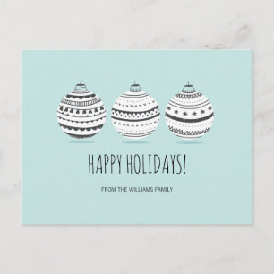 Pour Fêtes Annuelles Cartes de vœux de Noël Ornements