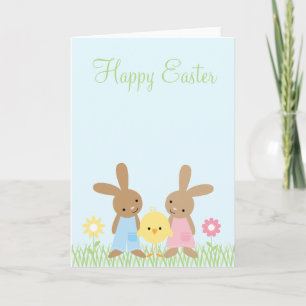 Pour Fêtes Annuelles Cartes de voeux de Pâques d'amis de ressort