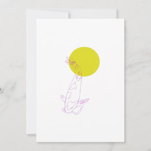 Pour Fêtes Annuelles Cartes de voeux de poisson-koi sur mesure