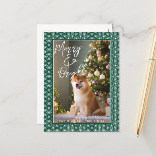 Pour Fêtes Annuelles Cartes de vœux Motif de kimono japonais ASANOHA