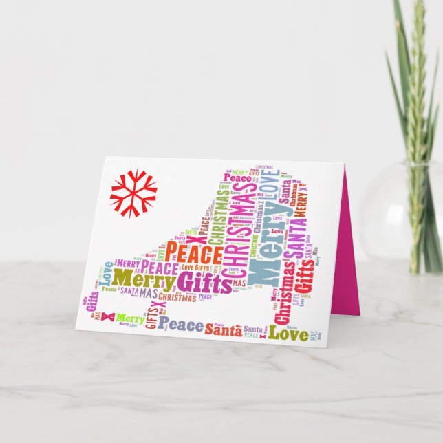 Pour Fêtes Annuelles Cartes de voeux - Personnalisables - Noël (Devant)