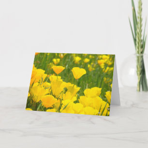 Pour Fêtes Annuelles Cartes de vœux personnalisées Fleurs de pavot oran